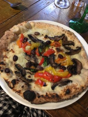 San Andrea pizza  at Santa Maria Pizzeria in West London