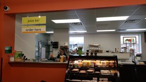 Juice bar & grab and go area. Has vegan soups and sandwiches daily. at Bluff Country Co-op in Winona