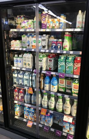 Plant-based milks at Bluff Country Co-op in Winona