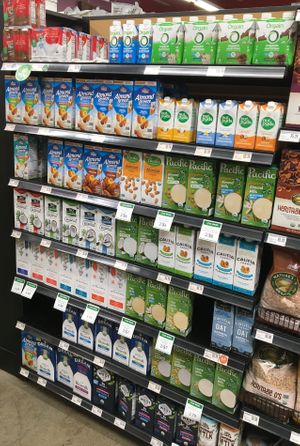 Plant-based milks at Bluff Country Co-op in Winona