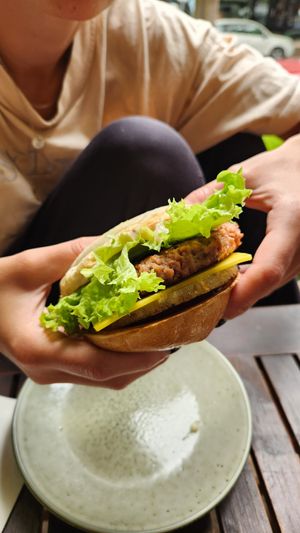 Malibu Stacey (request vegan) at Monroe's Burgers & Beers in Healesville