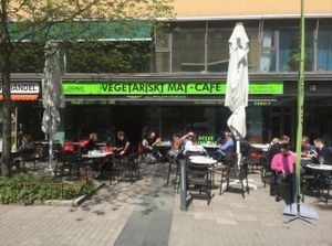 seating outside at Legumes - Hornsgatan in Stockholm
