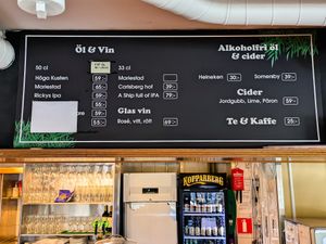 Menu sign at Legumes - Hornsgatan at Legumes - Hornsgatan in Stockholm