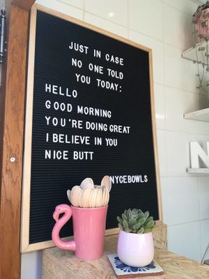 Welcome! at Nyce Bowls in Annecy