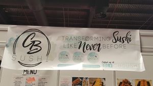 Publicity at CB Sushi in Liverpool