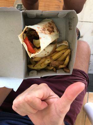 Take away vegan Lombok falafel at Warung Mexicana in 