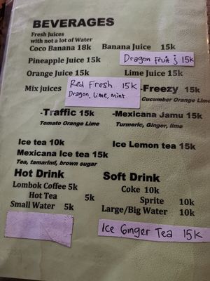 Drinken at Warung Mexicana in 