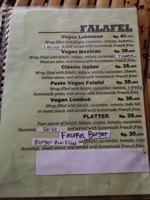 A lot of options at Warung Mexicana in 