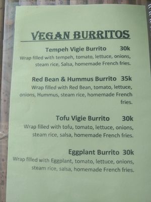 Burritos at Warung Mexicana in 