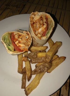 Tempeh burrito at Warung Mexicana in 