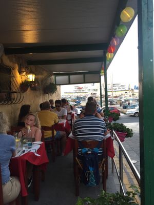Outside seating  at Sammy's Il-Kċina tal-Barrakka in Mgarr