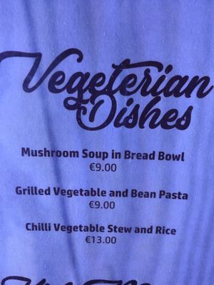 Vegetarian/Vegan options  at Sammy's Il-Kċina tal-Barrakka in Mgarr