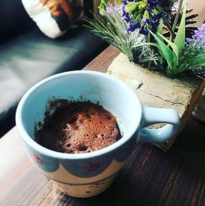 Gluten free, vegan chocolate mug cake at Capercaillie Coffee House in Huntly