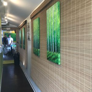 Hallway artwork at Backyard Taco in Edgartown