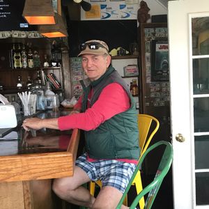 Satisfied customer at Backyard Taco in Edgartown