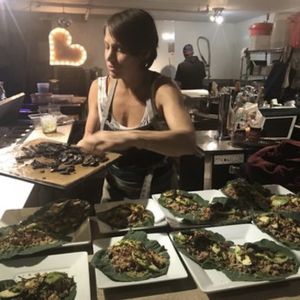 Chef Cheri Rae in the house! at Peace Yoga Gallery in Los Angeles