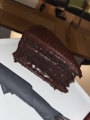 Chocolate vegan cake  at Kavarna Park in Vrhnika