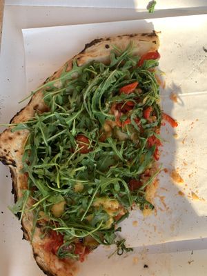 Pizza Rukolca - Arugula pizza (half eaten😄 at Pizzeria Fuoriseria in Izola