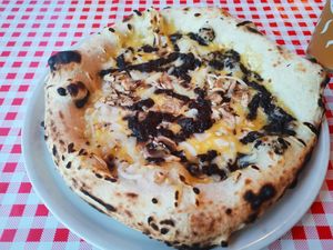 Pizza Funghi at Pizzeria Fuoriseria in Izola