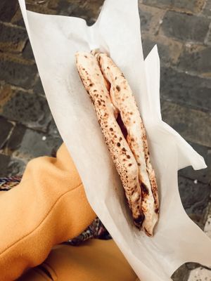 Vegan pizza to go  at Pizzeria Fuoriseria in Izola