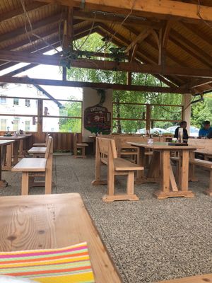 outdoor seating  at Cona Tusek in Kocevje