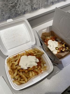 large Fries and vegan kebab  at Bislett Kebab House - Grünerløkka in Oslo