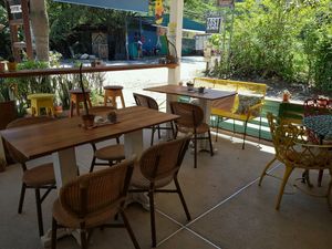 Outdoor Seating  at Bali Beach Deli in Santa Teresa