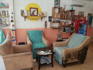 Indoor Seating at Bali Beach Deli in Santa Teresa