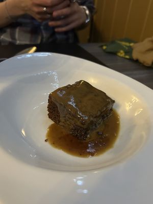 Sticky toffee pudding   at Carlucci Restaurant in Dunfermline