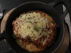 Vegan lasagnea  at Carlucci Restaurant in Dunfermline