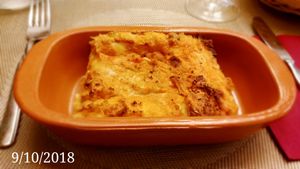 Lasagna was delicious at Gioia Caffetteria Gastronomia Vegana in Sassari