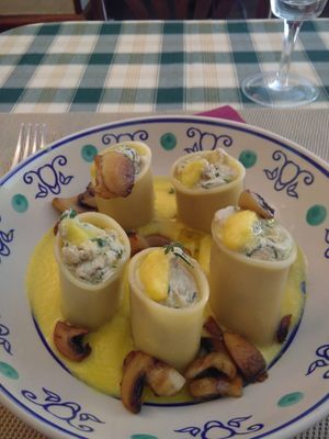 Paccheri ripieni 😋 at Gioia Caffetteria Gastronomia Vegana in Sassari