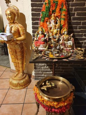 Entrance at Curry Leaves in Soenderborg