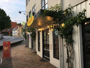 Outdoors at Curry Leaves in Soenderborg