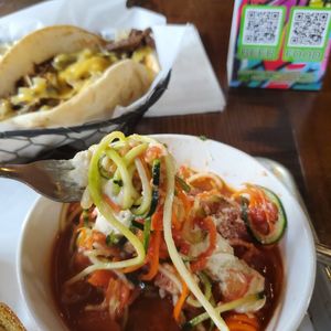 Carrot and Zucchini Noodles at Root Down Brewing Company in Phoenixville