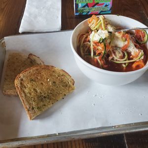 Carrot and Zucchini Noodles at Root Down Brewing Company in Phoenixville