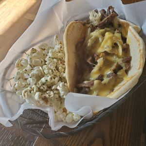 Philly Steak Pita at Root Down Brewing Company in Phoenixville