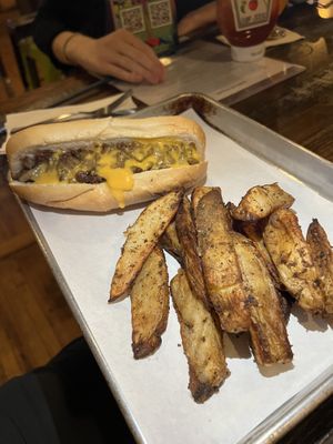 Vegan cheesesteak   at Root Down Brewing Company in Phoenixville