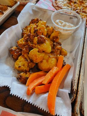 Cauli bites with vegan ranch   at Root Down Brewing Company in Phoenixville