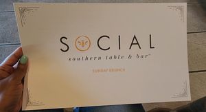 Menu at Social Southern Table & Bar in Lafayette