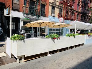 We're on a beautiful block in Nolita!  at Beyond Sushi - Mulberry St in New York City