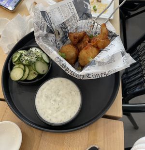 Cauliflower wings at Beyond Sushi - Mulberry St in New York City