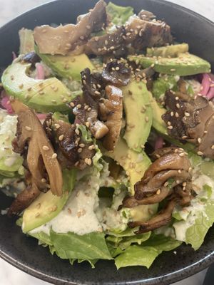 I forget the name but it’s the first salad on the new menu so good like crazy good   at Beyond Sushi - Mulberry St in New York City