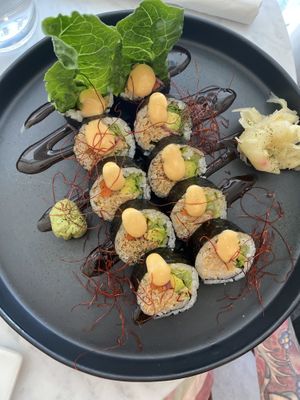 jackfruit sushi  at Beyond Sushi - Mulberry St in New York City