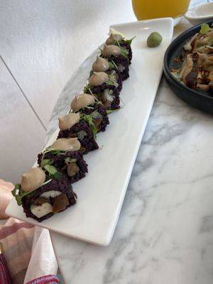 mighty mushroom sushi at Beyond Sushi - Mulberry St in New York City