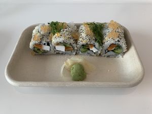 Philadelphia maki  at Beyond Sushi - Mulberry St in New York City