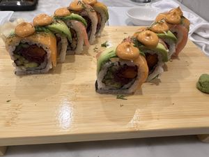 Rainbow Roll  at Beyond Sushi - Mulberry St in New York City