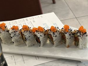 Spicy tuna maki roll  at Beyond Sushi - Mulberry St in New York City