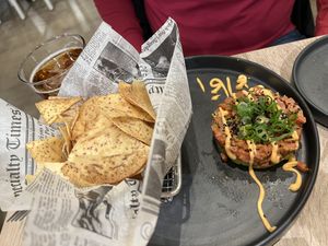 Vegan “Tuna” tartar with avocado. My favorite   at Beyond Sushi - Mulberry St in New York City