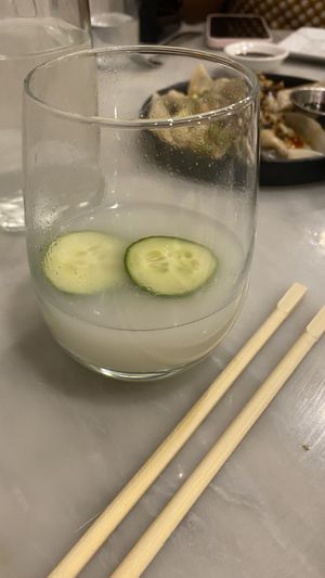 Cucumber sali  at Beyond Sushi - Mulberry St in New York City